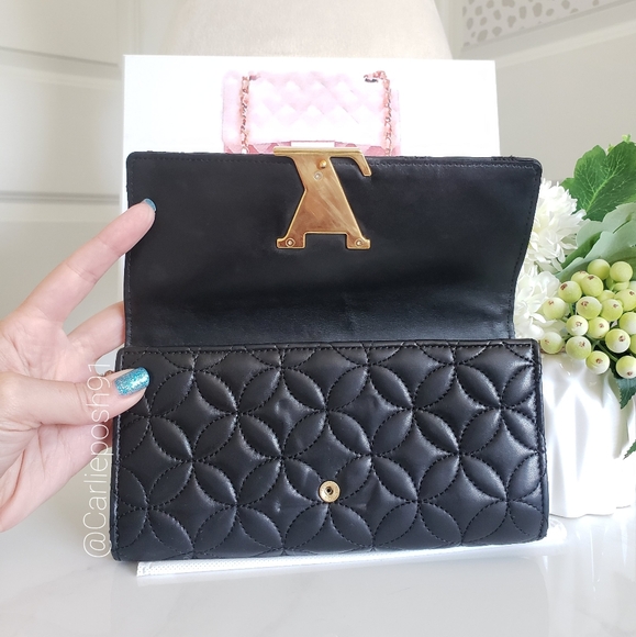 *SOLD* Authentic Pre-owned Louis Vuitton Quilted Portefeuille Capucines Wallet - Picture 7 of 14